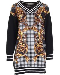 Versace Jeans Couture Baroque Printed Knit Mini Dress - Multicolor
