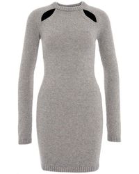 Chiara Ferragni - Cut-out Crewneck Knitted Mini Dress - Lyst
