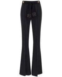 Elisabetta Franchi - "daily" Crepe Trousers - Lyst