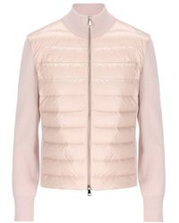 Moncler - Panelled Padded Cardigan - Lyst