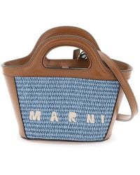 Marni - Tropicalia Logo Embroidered Micro Tote Bag - Lyst