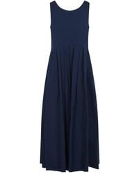 Max Mara - Cotton Poplin Moira Ss Long Dress - Lyst