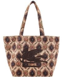 Etro - All-over Floral-printed Medium Tote Bag - Lyst