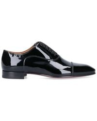 Christian Louboutin greggo Leather Oxford Shoes - Black