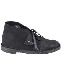 Clarks - Round Toe Lace-up Ankle Boots - Lyst