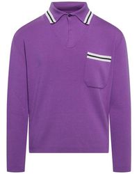Palm Angels - Track Knit Polo - Lyst