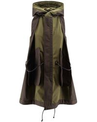 Sacai - Two-toned Sleeveless Oversized Jacket - Lyst