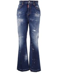 DSquared² - Distressed Flared Jeans - Lyst