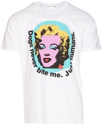 Comme des Garçons - Marylin Monroe Print T-Shirt - Lyst