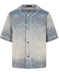 Amiri - Bandana Jacquard Baseball Shirt - Lyst