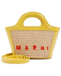 Marni Micro Tropicalia Tote Bag - Yellow
