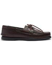 SCAROSSO - Morgan Round-Toe Lace-Up Boat Shoes - Lyst