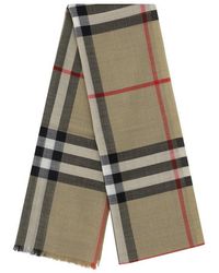 Burberry - Giant Checked Frayed-edge Scarf - Lyst