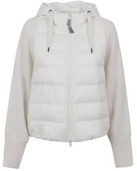 Brunello Cucinelli - Wool And Cashmere-blend Knit Jacket - Lyst