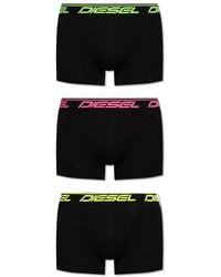 DIESEL - Umbx-damien Palm Printed Three Packs Of Boxers - Lyst