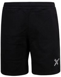 KENZO Cotton Sport Classic Shorts in Black for Men - Save 27% - Lyst