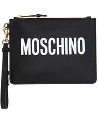 Moschino - Star-patch Logo Clutch Bag - Lyst