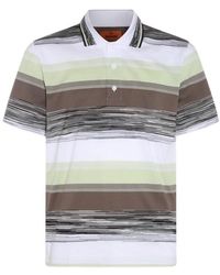 Missoni - Slub Motif Printed Polo Shirt - Lyst