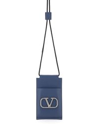 Valentino Valentino Garavani Vlogo Signature Phone Pouch - Blue