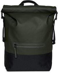 Rains - Trail Rolltop Zip Detailed Backpack - Lyst