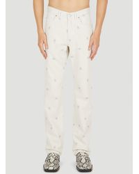 Martine Rose - Relaxed Floral Print Jeans - Lyst