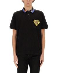 Versace - Heart Couture Short-sleeved Polo Shirt - Lyst