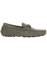 Fendi - Suede Driver Loafers - Lyst