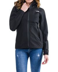 The North Face Logo Embroidered Zip-up Jacket - Black