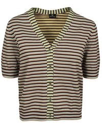 Paul Smith - V-Neck Striped Cardigan - Lyst