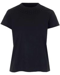 Givenchy - Embossed Chain Collar Slim-fit T-shirt - Lyst