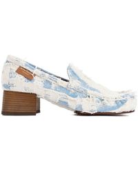 Acne Studios - Almond Toe Distressed Loafers - Lyst