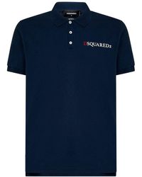 DSquared² - Logo-printed Short-sleeved Polo Shirt - Lyst