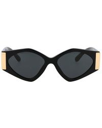 Dolce & Gabbana Geometric Frame Sunglasses - Black