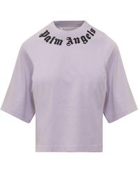 Palm Angels - Cropped T-shirt - Lyst