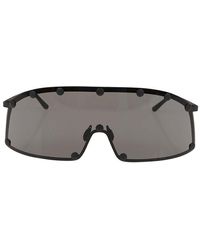 Rick Owens - Shield-Style Stainless Steel Frame Sunglasses - Lyst