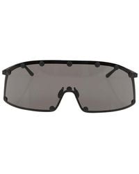 Rick Owens - Shield-style Stainless Steel Frame Sunglasses - Lyst