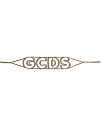 Gcds Crystal-logo Oversized Choker - Multicolor