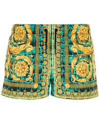 Versace - Baroccodile-print Swim Shorts - Lyst