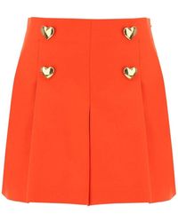 Moschino - Shorts With Heartshaped Buttons - Lyst