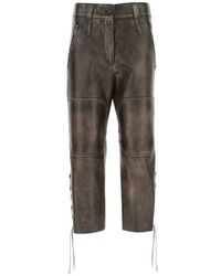 miu miu leather pants