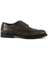 Tod's - Logo Embossed Lace-up Shoes - Lyst