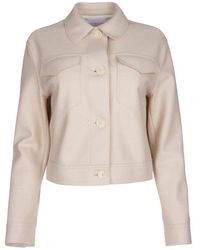 Harris Wharf London - Western Buttoned Cropped Jacket - Lyst