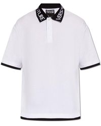 Versace - Layered Straight Hem Polo Shirt - Lyst