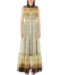 Liu Jo - Printed Chiffon Shirt Dress - Lyst