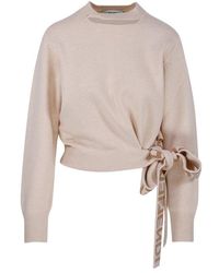 Fendi - Knit Belted Sweater - Lyst