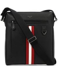 Bally Leather Logo-plaque Clutch Bag in Black for Men Mens Bags Pouches and wristlets 
