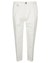 Paolo Pecora - Front-pleat Tapered Trousers - Lyst