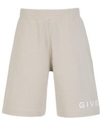 Givenchy - Logo Printed Elastic Waist Shorts - Lyst