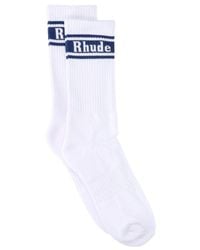 Rhude - Striped Logo Stretched Socks - Lyst