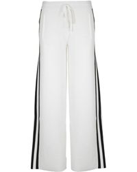 P.A.R.O.S.H. Side Striped Drawstring Trousers - White